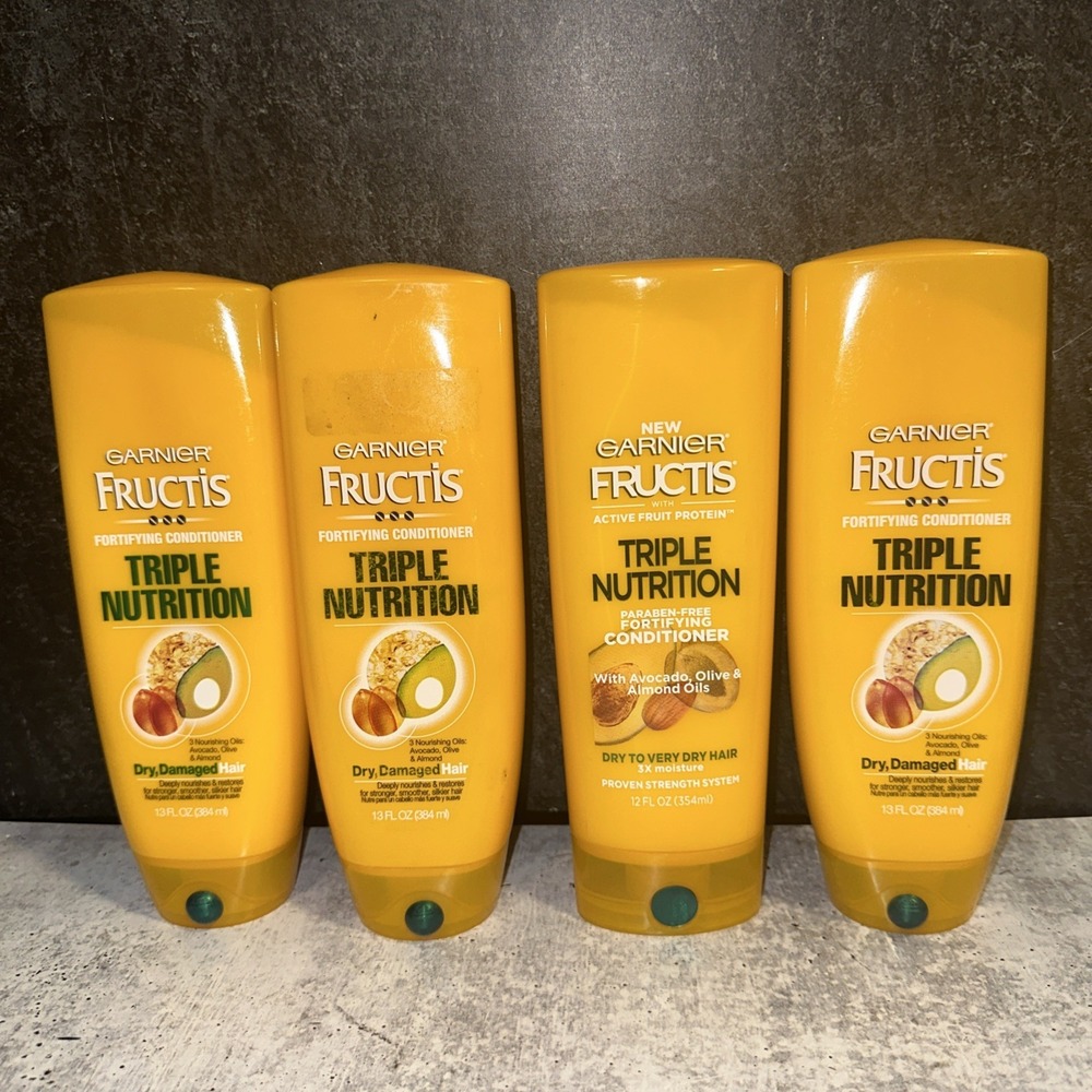 GARNIER FRUCTIS TRIPLE NUTRITION CONDITIONER AVOCADO OLIVE ALMOND OILS